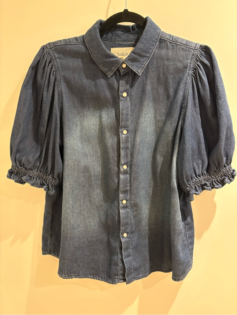 Honey denim ba&sh shirt size 1 - Picture 4 of 8